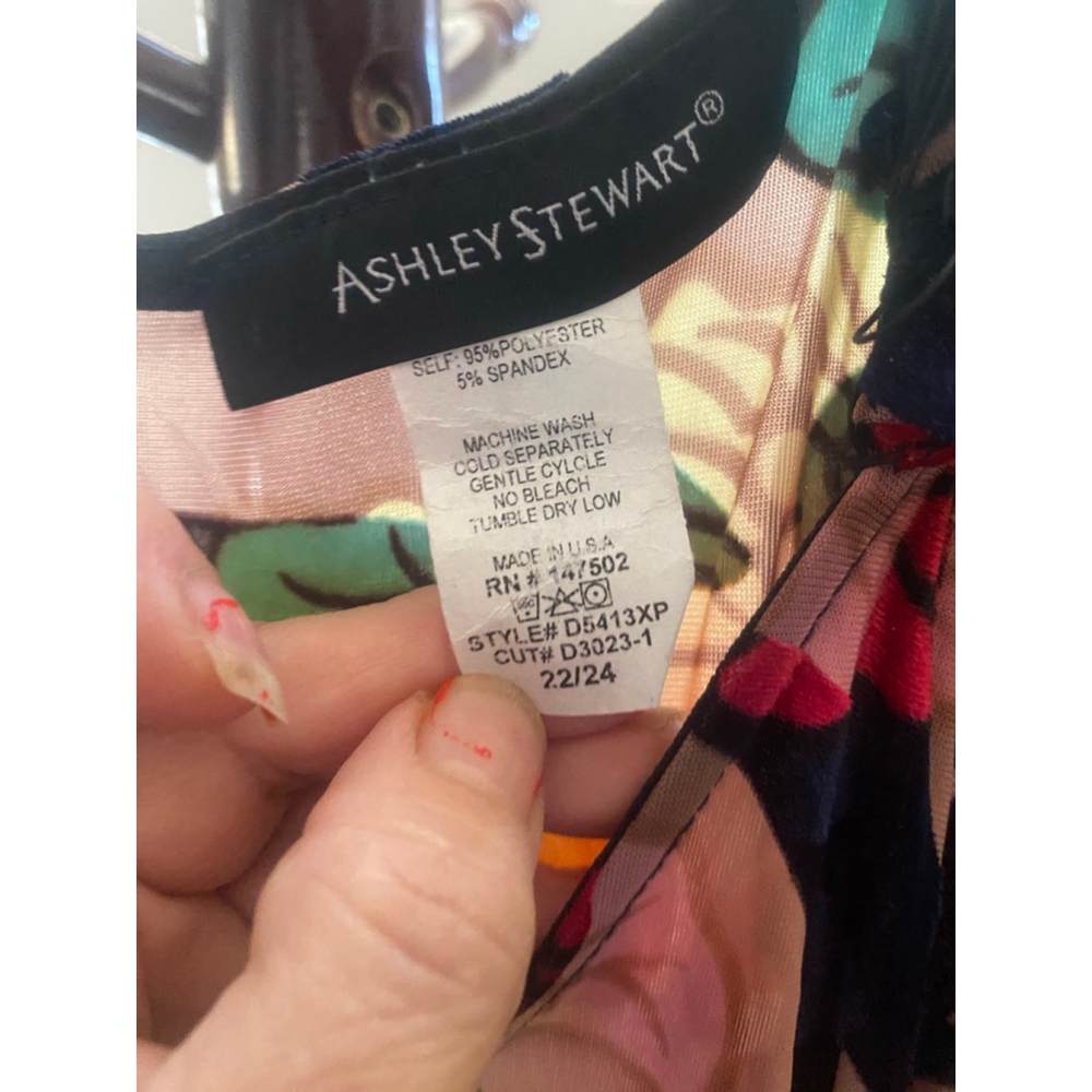 Women's Ashley Stewart burnout Floral Maxi 22 - Picture 2 of 6